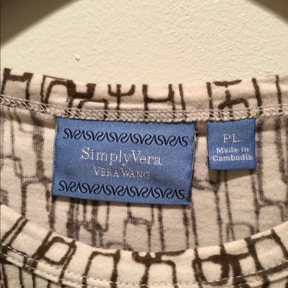 Vera Wang Print Tee - Picture 2 of 3